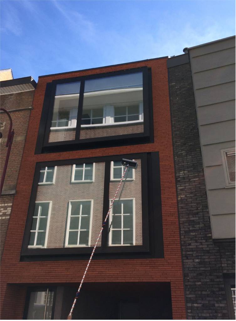 Telescoopsteel 8 meter met Spiraal en borstel