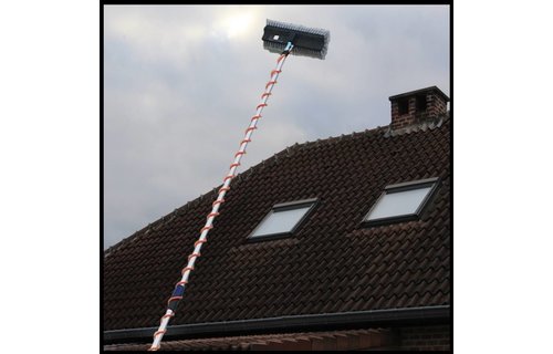 Telescoopsteel 6 meter met Spiraal en borstel
