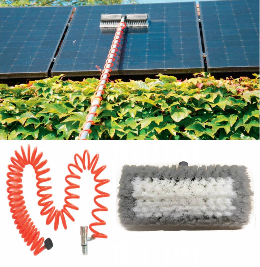 Telescoopsteel 3,50 meter met Spiraal en borstel