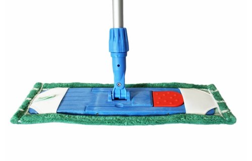 Microvezel Vloermop  45 cm  "Groen/Wit Mix gestreept" Microvezel Vloermop  45 cm  "Groen/Wit Mix gestreept"