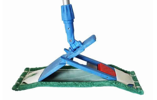 Microvezel Vloermop  45 cm  "Groen/Wit Mix gestreept" Microvezel Vloermop  45 cm  "Groen/Wit Mix gestreept"