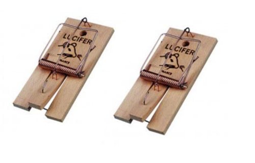 Lucifer  Muizenval Hout - 2 Stuks