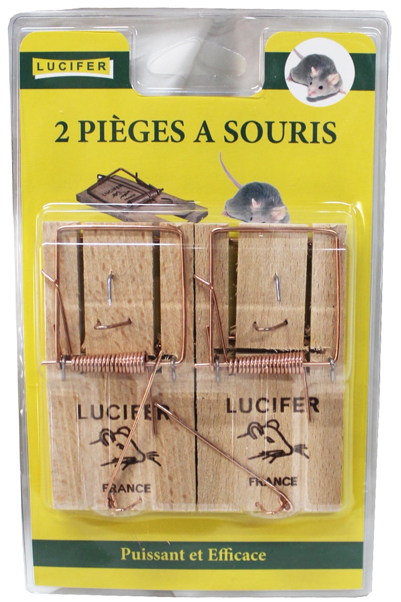 Lucifer  Muizenval Hout - 2 Stuks