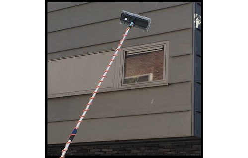 Telescoopsteel 2,50 meter met Spiraal en borstel