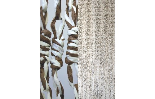 Vliegengordijn Maïs MARBELLA, bruin/wit  90x220 cm