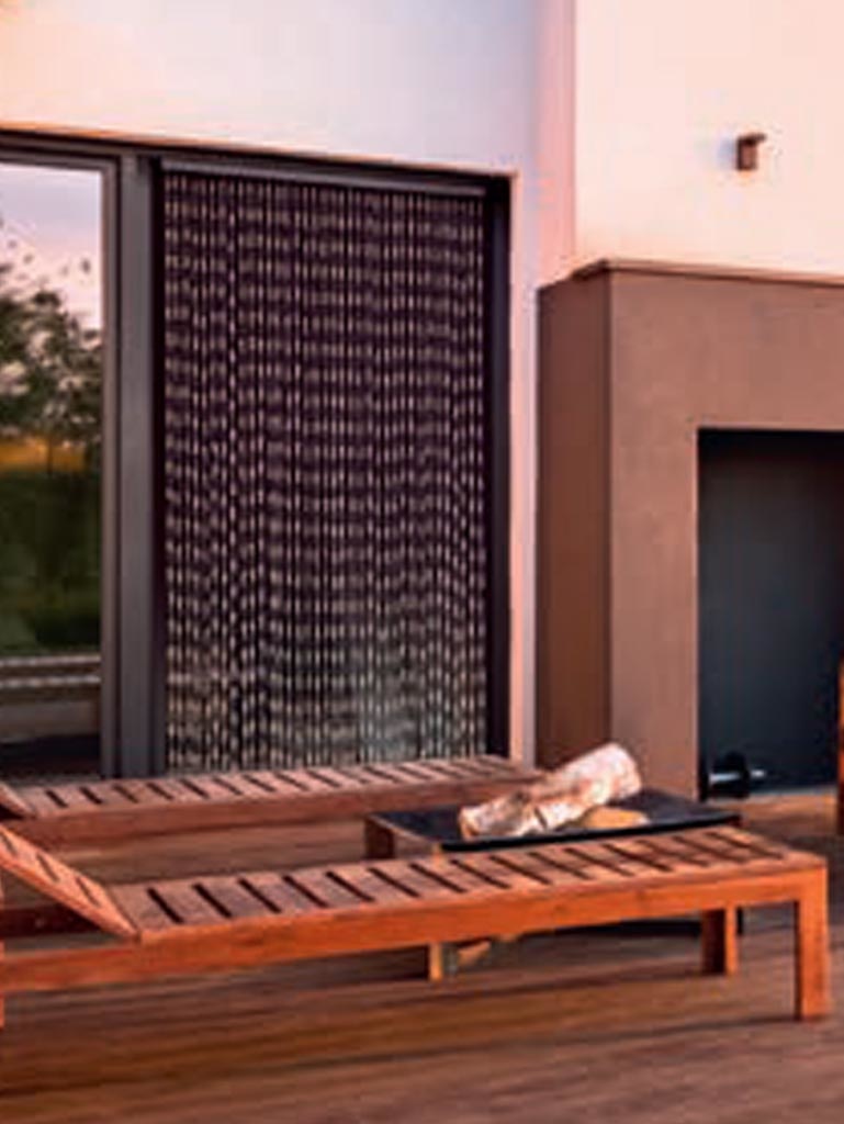 Vliegengordijn Maïs MARBELLA, bruin/wit  90x220 cm