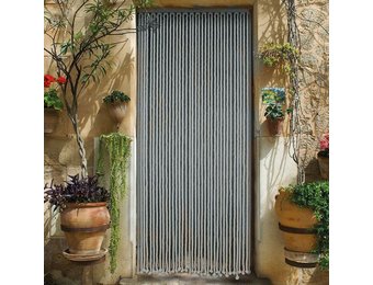 Vliegengordijn gevlochten touw Grijs 90X200 cm.