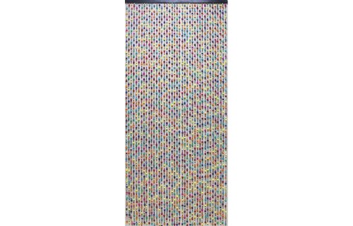 Kralengordijn  houten parels Bubble Gum  90x200 cm
