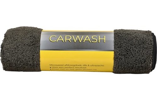 Microvezel  Autodroogdoek 60 x 90 cm  Grijs - Zwart