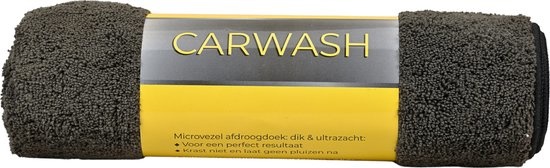 Microvezel  Autodroogdoek 60 x 90 cm  Grijs - Zwart