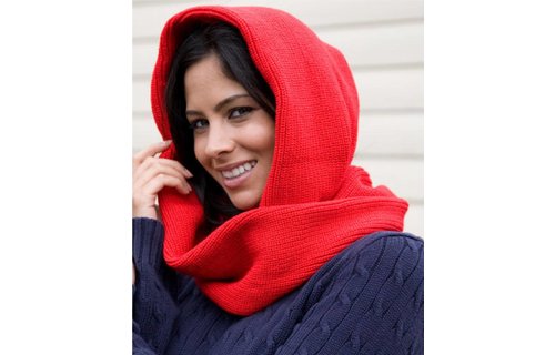 Gebreide colsjaal Rood Unisex