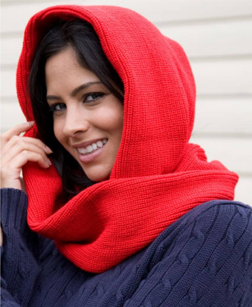 Gebreide colsjaal Rood Unisex Gebreide colsjaal Rood Unisex