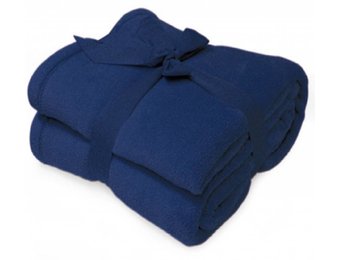 Fleece deken Microflush 130x180 cm Navy Blauw