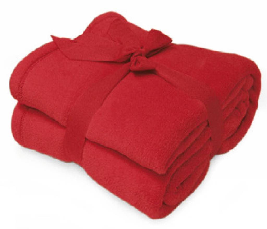 Fleece deken Microflush 130 x 180 cm Rood Fleece deken Microflush 130 x 180 cm Rood