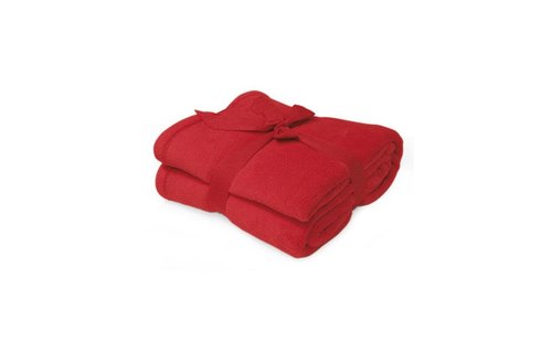 Fleece deken Microflush 130 x 180 cm Rood