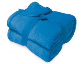 Fleece deken Microflush 130x180 cm Royal Blauw