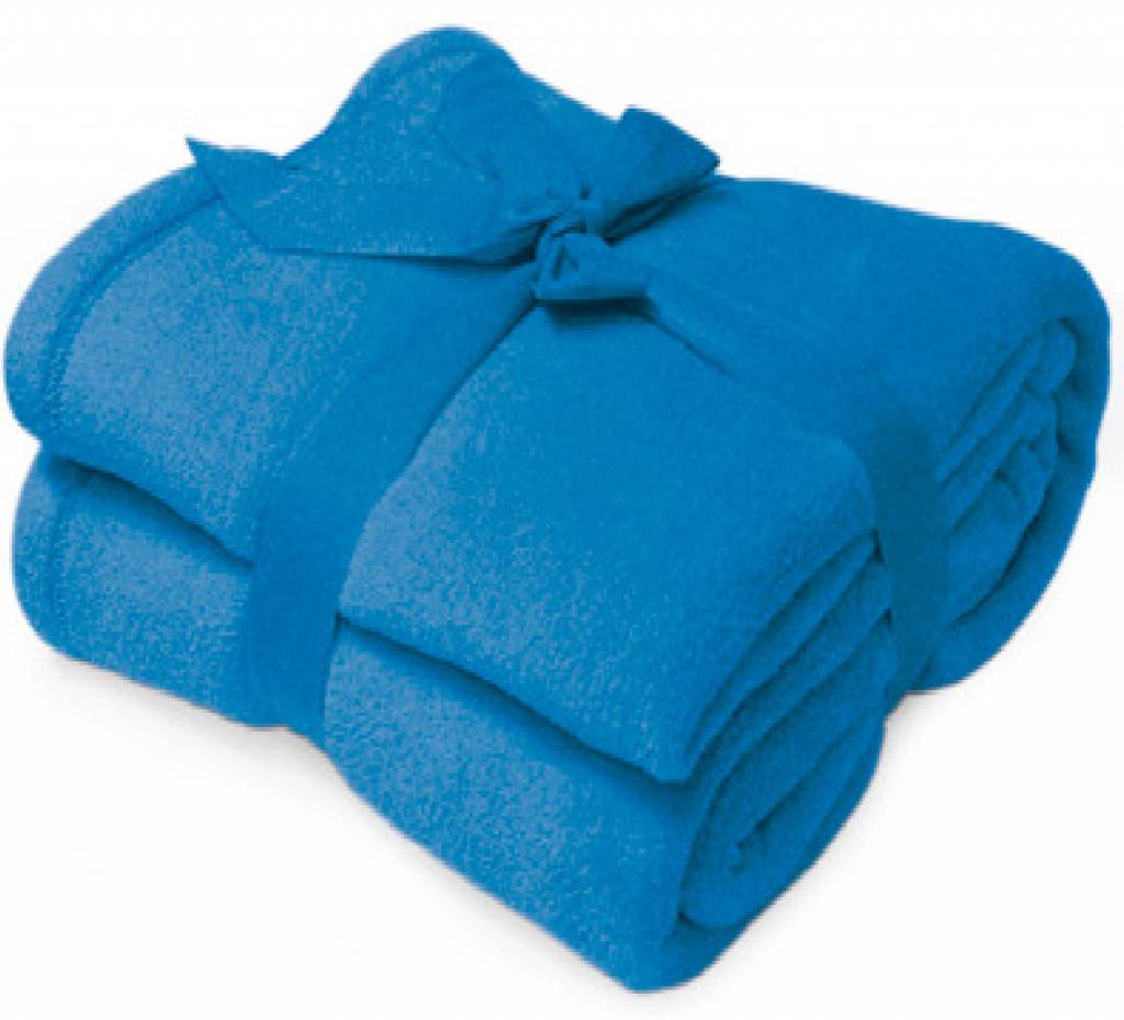 Fleece deken Microflush 130 x 180 cm Royal Blauw