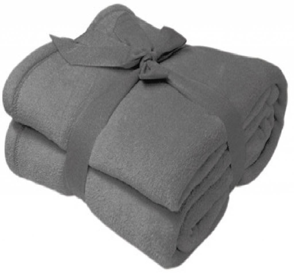 Fleece deken Microflush 130 x 180 cm Grijs Fleece deken Microflush 130 x 180 cm Grijs