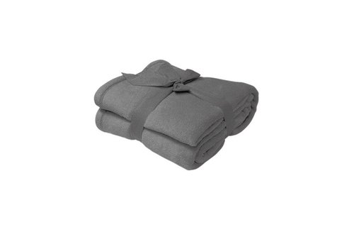 Fleece deken Microflush 130 x 180 cm Grijs