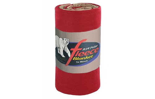 Fleece deken Deluxe 140 x 175 cm. Rococco Rood