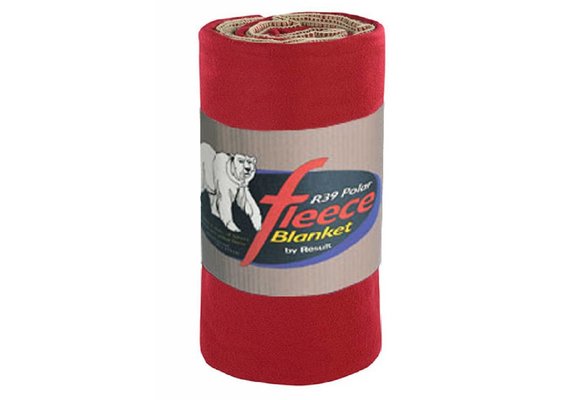 Fleece deken Deluxe 140x175 cm. Rococco Rood