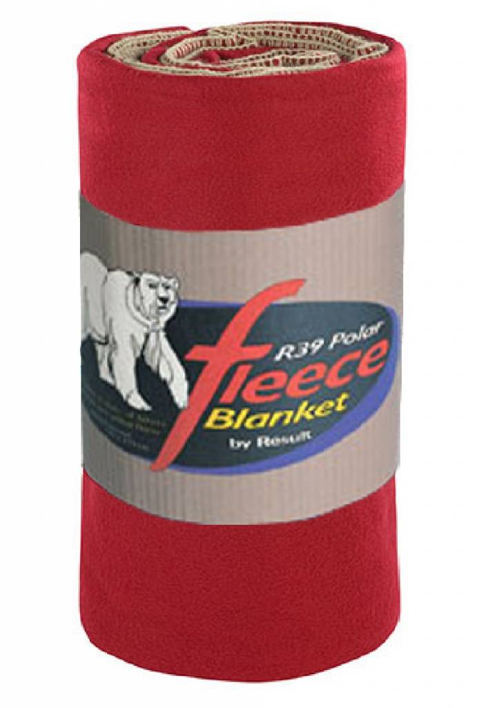 Fleece deken Deluxe 140 x 175 cm. Rococco Rood