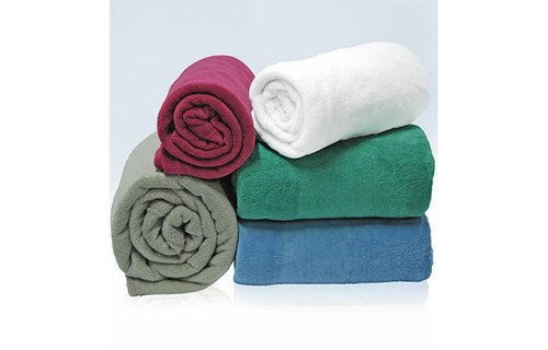 Fleece deken Coral 120 x 160 cm warm Grijs