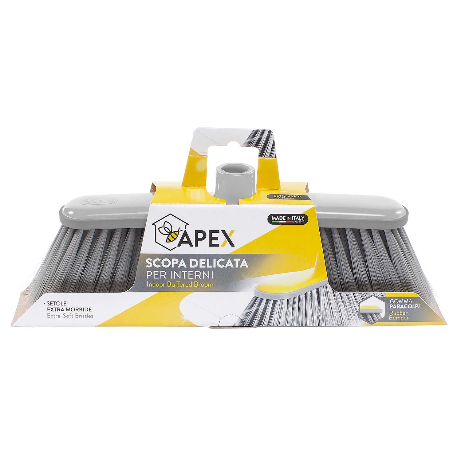 Zachte bezem "Delicata" Grijs Zachte bezem "Delicata" Grijs