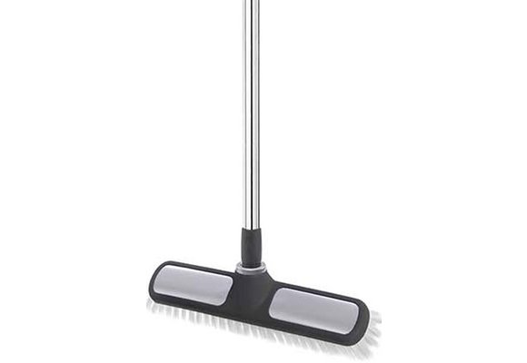 Rubberen schrobborstel  plus met telescopisch steel