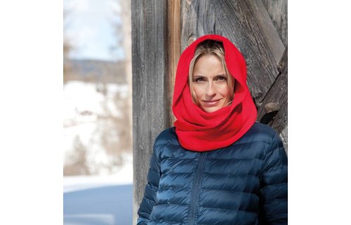 Gebreide colsjaal Rood Unisex