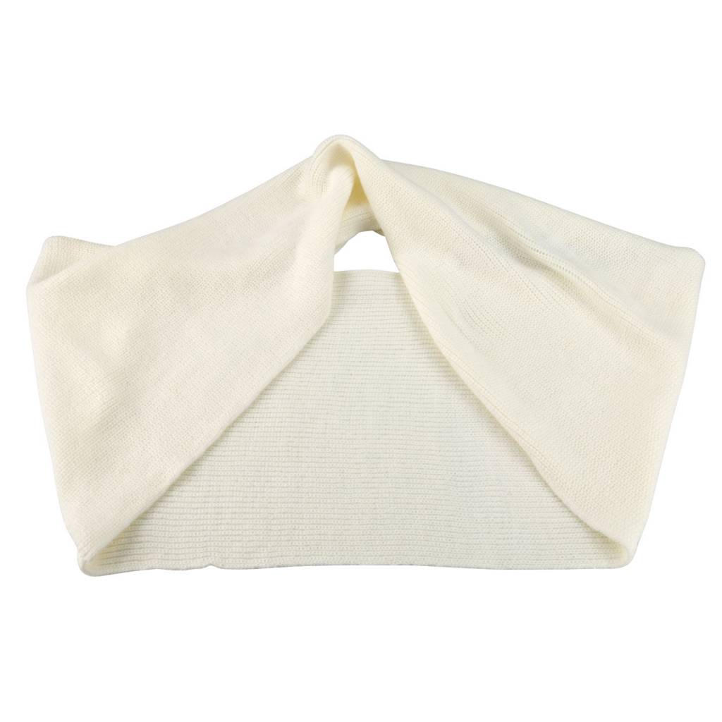 Gebreide colsjaal Ecru Unisex