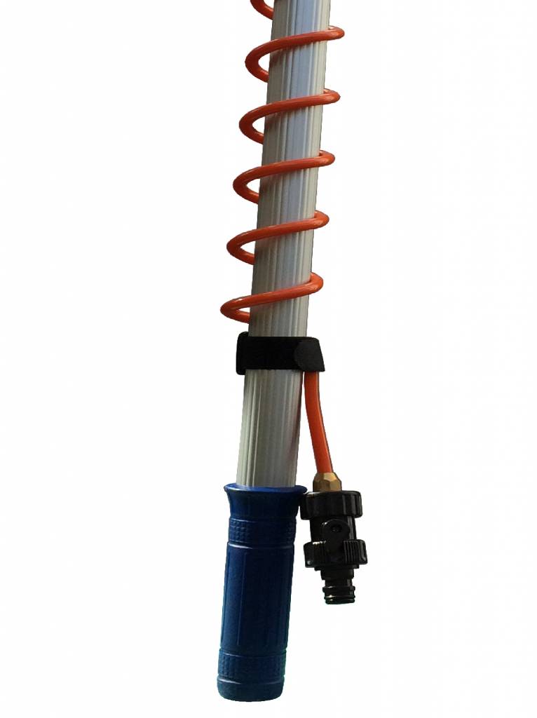 Telescoopsteel 2,50 meter met Spiraal en borstel