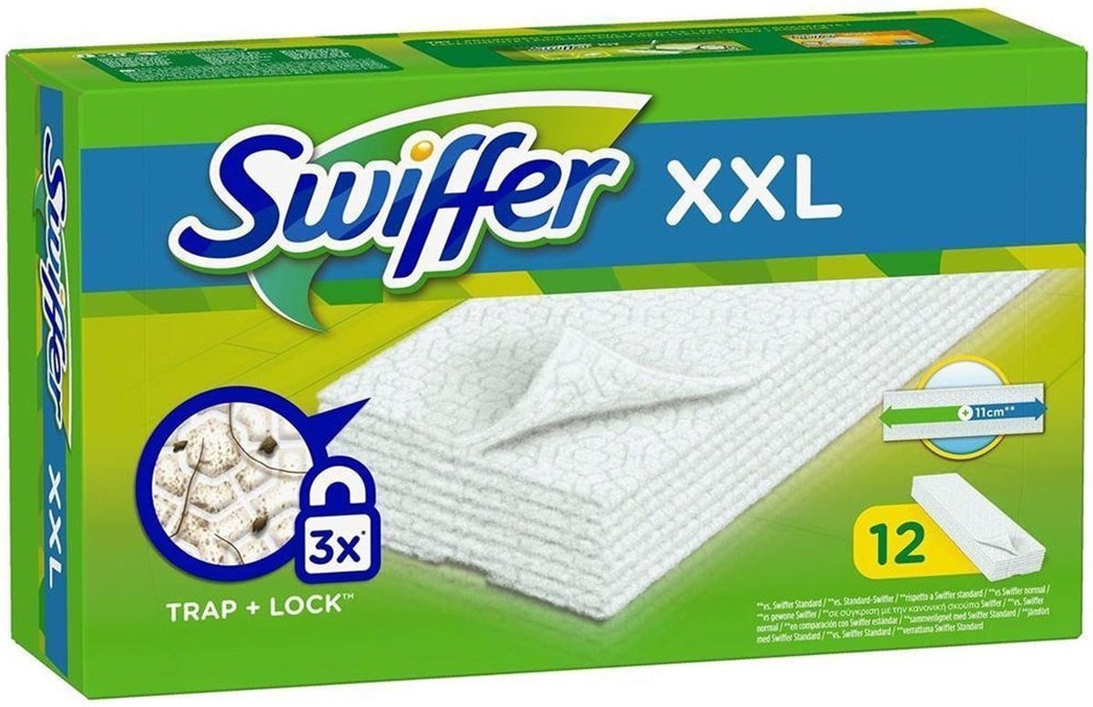 Stofwisdoekjes XXL  12 st.  "navulling Maxi stofwisser"