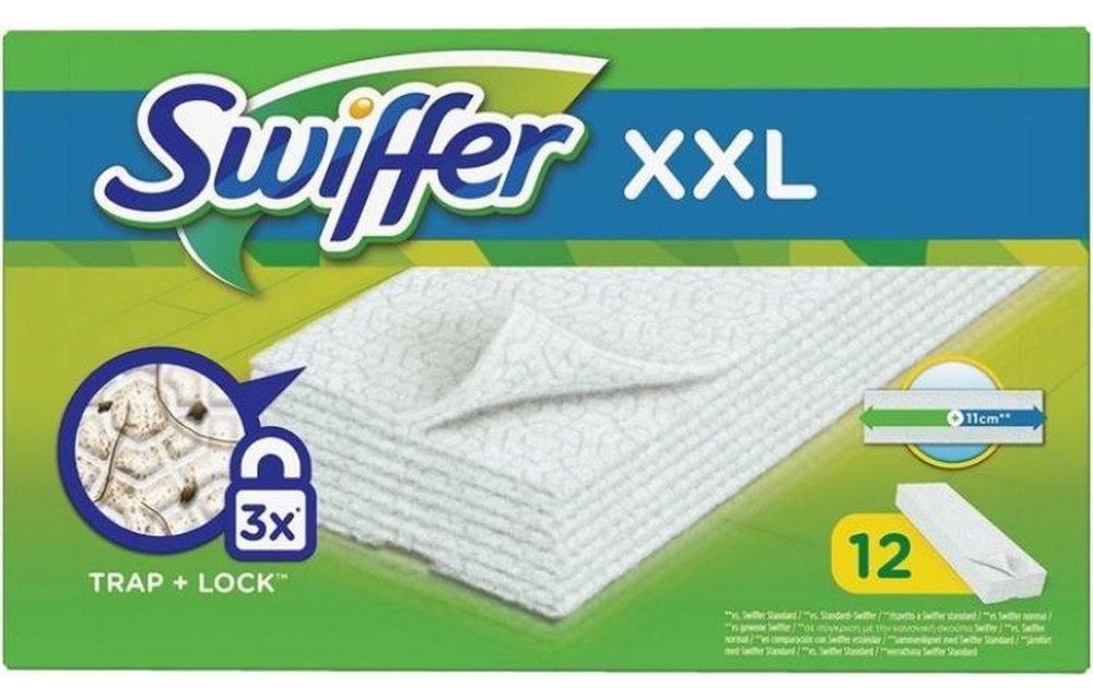 Stofwisdoekjes XXL  12 st.  "navulling Maxi stofwisser"