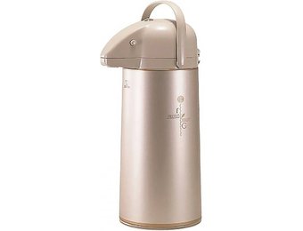 Pompthermos  met glazen binnen fles - Cacao - 1,9L