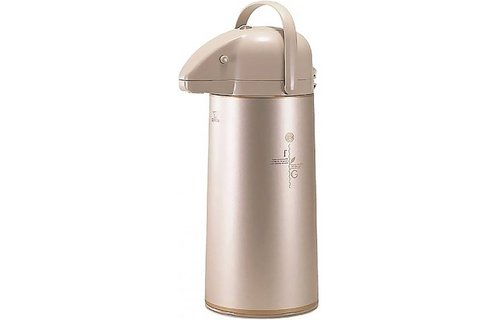 Pompthermos  met glazen binnen fles - Cacao - 1,9L