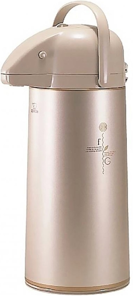 Pompthermos  met glazen binnen fles - Cacao - 1,9L