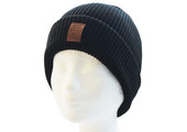 Gebreide muts  met logo (unisex) -  Black