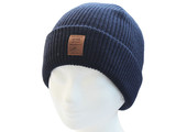 Gebreide muts  met logo (unisex) -  Navy Blue