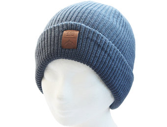 Gebreide muts  met logo (unisex) -  New Blue