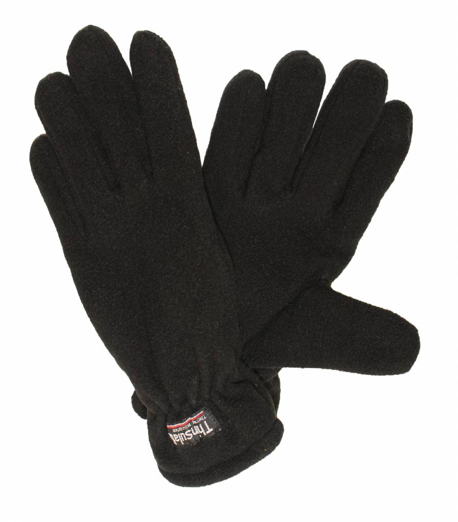 Fleece handschoenen Heren Zwart