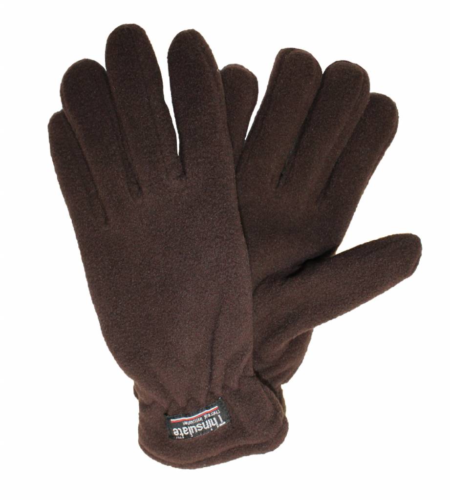 Fleece handschoenen Heren Bruin Fleece handschoenen Heren Bruin