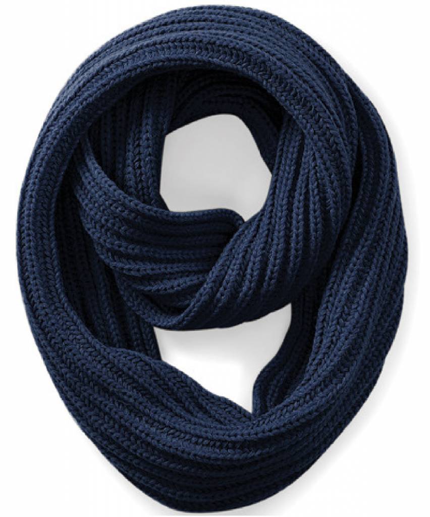 Rondgebreide sjaal French Navy Rondgebreide sjaal French Navy