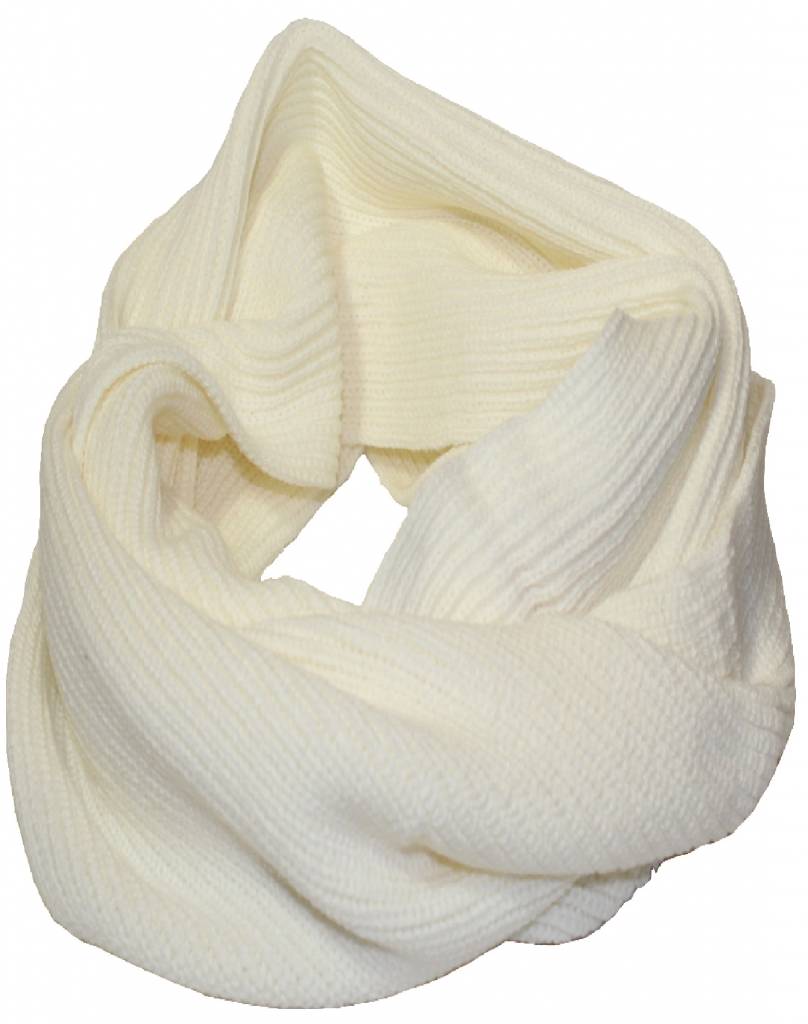 Gebreide colsjaal Ecru Unisex