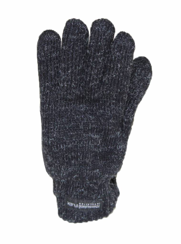 Handschoen Thinsulate Dames Zwart/Grijs gespikkeld