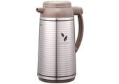 Isoleerkan Satin Leaf met Glazen Binnenfles - Drukknop - 1,55L