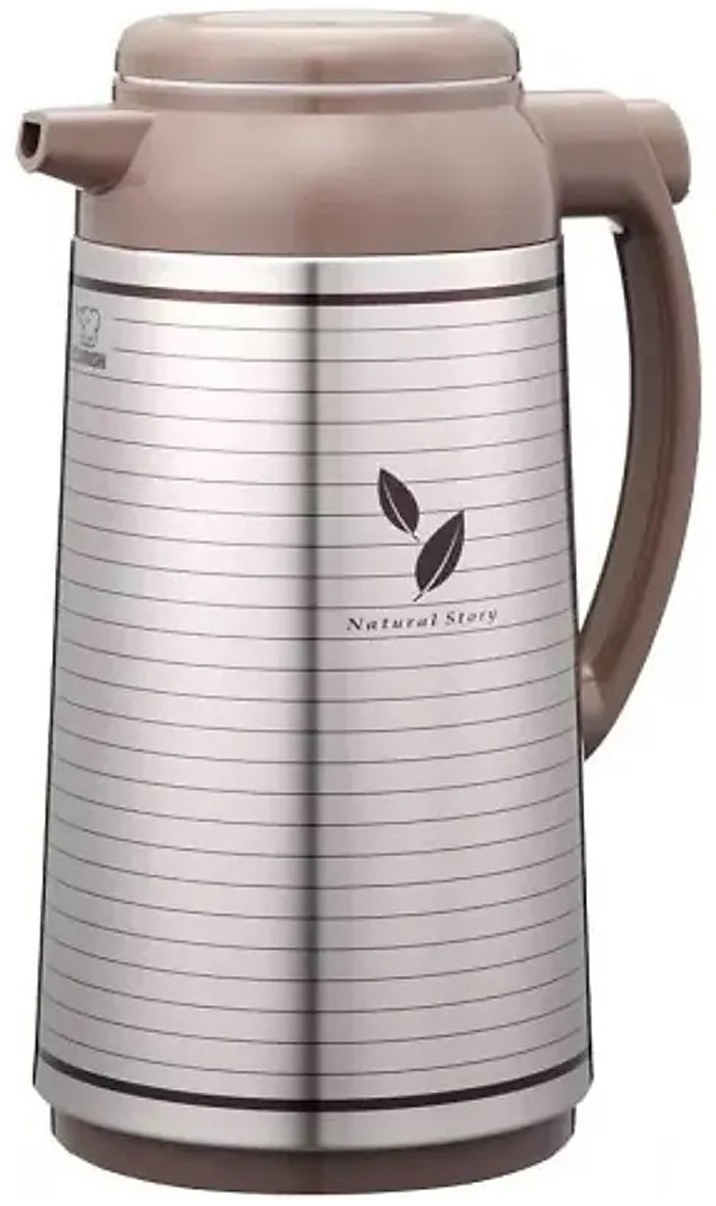 Isoleerkan Satin Leaf met Glazen Binnenfles - Drukknop - 1,85L Isoleerkan Satin Leaf met Glazen Binnenfles - Drukknop - 1,85L