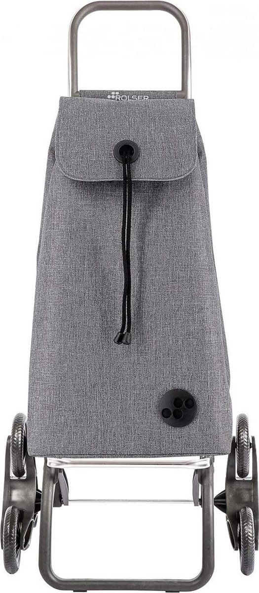 Boodschappentrolley 6 wielen Grijs Trappenstijger I-Max Tweed - RD6