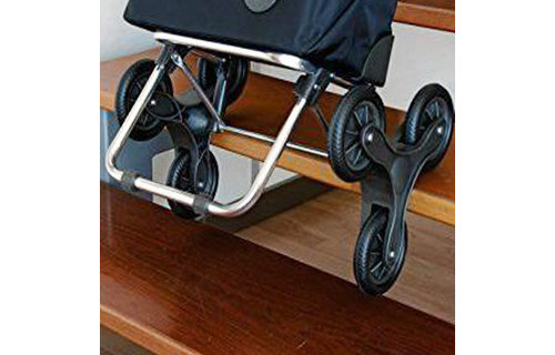 Boodschappentrolley 6 wielen Grijs Trappenstijger I-Max Tweed - RD6