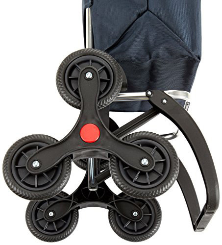 Boodschappentrolley 6 wielen Grijs Trappenstijger I-Max Tweed - RD6